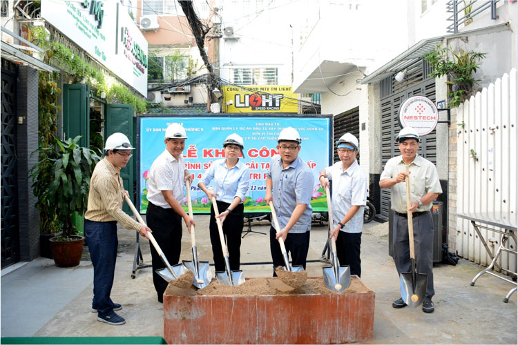 Image: Phường 9 khởi công Công trình nâng cấp, chỉnh trang tuyến hẻm 462 Nguyễn Tri Phương
